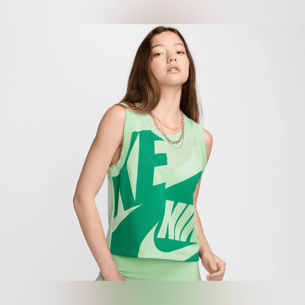 Nike Air Women's Vapor Green Mesh Tank Top